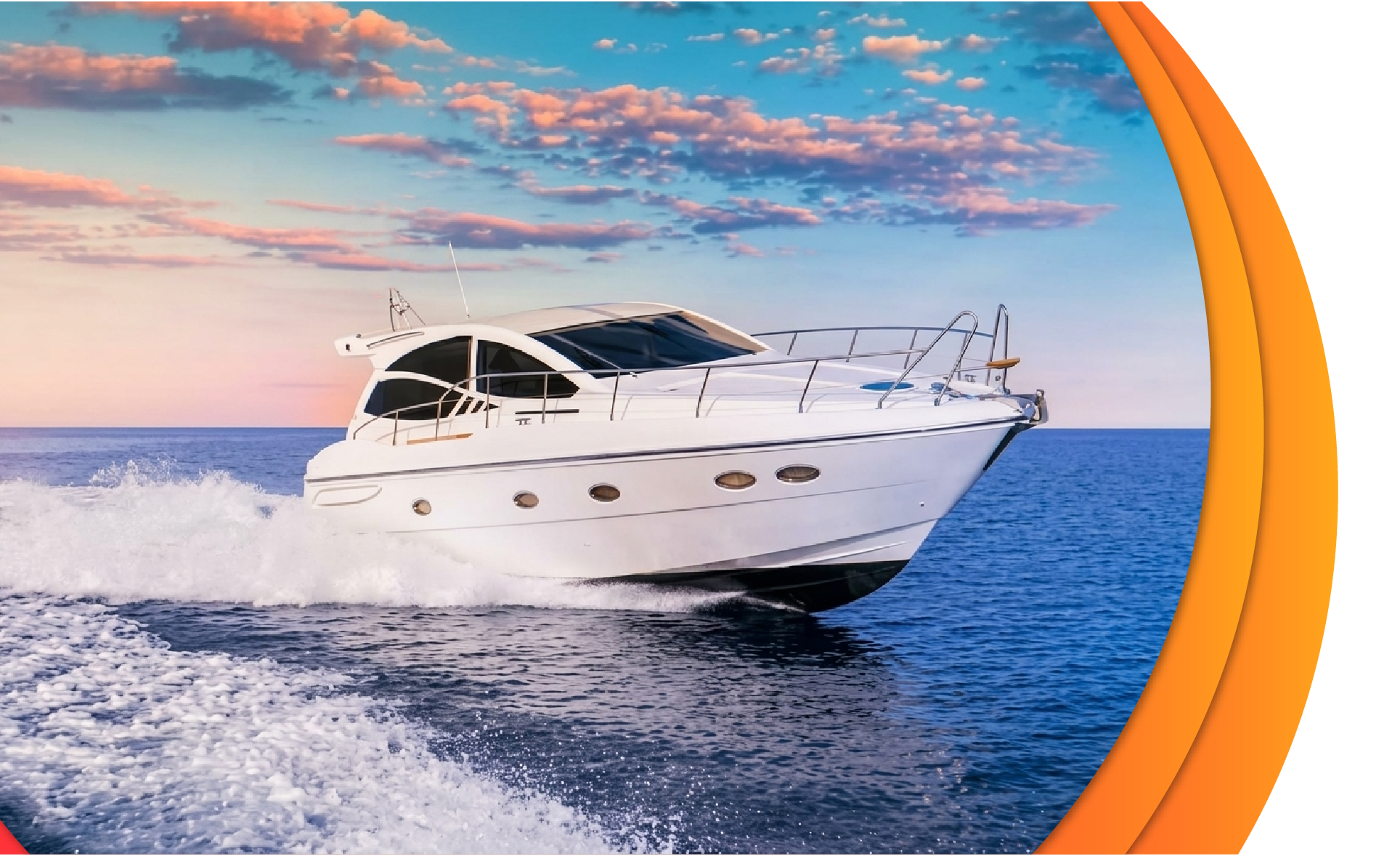 Yacht at sea with marine GPS tracker