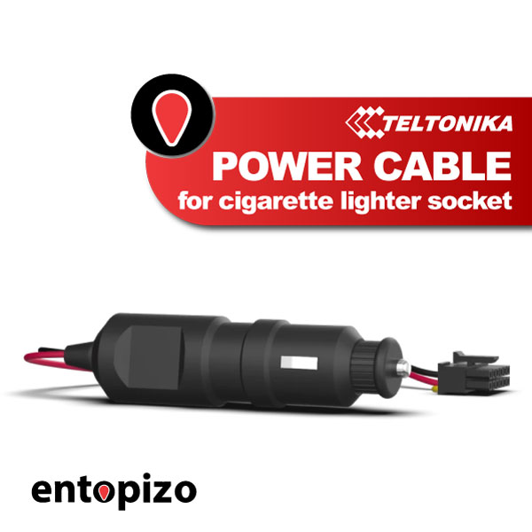 TELTONIKA 12-PIN Power Cable for Cigarette Lighter Socket (PPCB00000250)