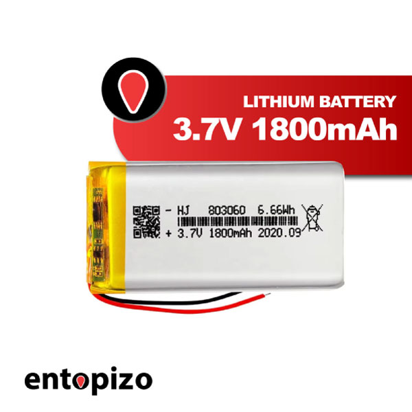 Lithium Battery 3.7V 1800mAh 6.66Wh