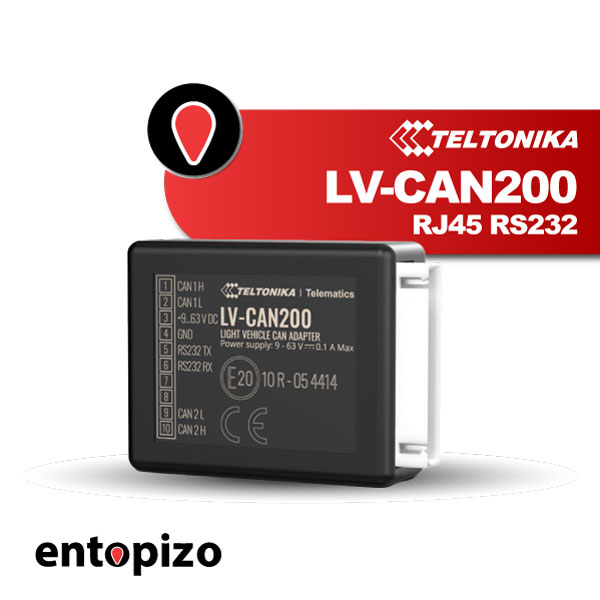 Teltonika LV-CAN200 with RJ45 RS232 plug Light vehicle CAN adapter